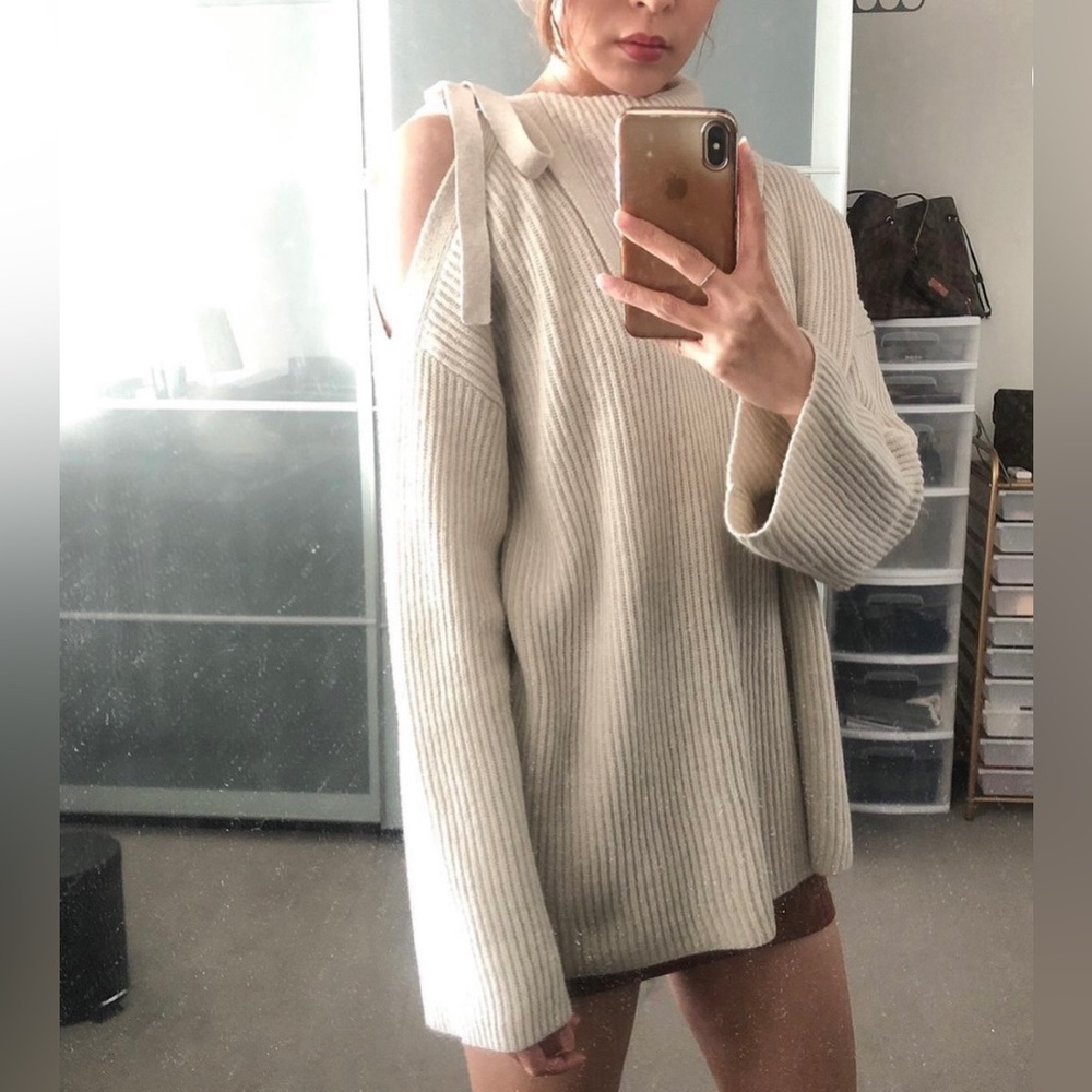 NWT ALL SAINTS Sura Tie Neck Jumper
